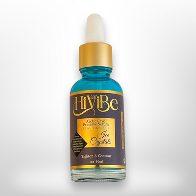 ice crystals hivibe33 scultping peptide luxury face serum