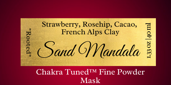 Sand Mandala - Chakra Tuned Fine Powder Mask - "Rooted"