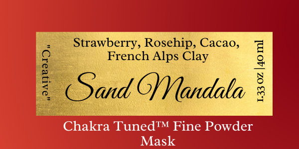 Sand Mandala - Chakra-Tuned Fine Powder Mask - "Creative"