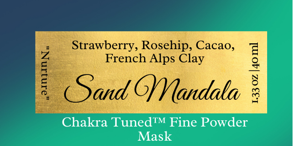 Sand Mandala - Chakra Tuned Fine Powder Mask - "Nurture"