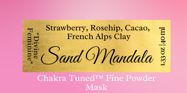 Sand Mandala - Chakra Tuned Fine Powder Mask - "Divine Feminine"
