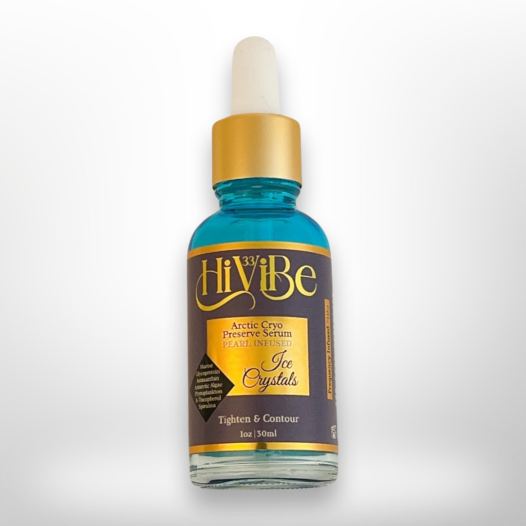 ice crystals hivibe33 scultping peptide luxury face serum