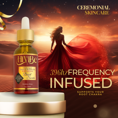 desert secrets luxury face oil frequency infused 396hz root chakra
